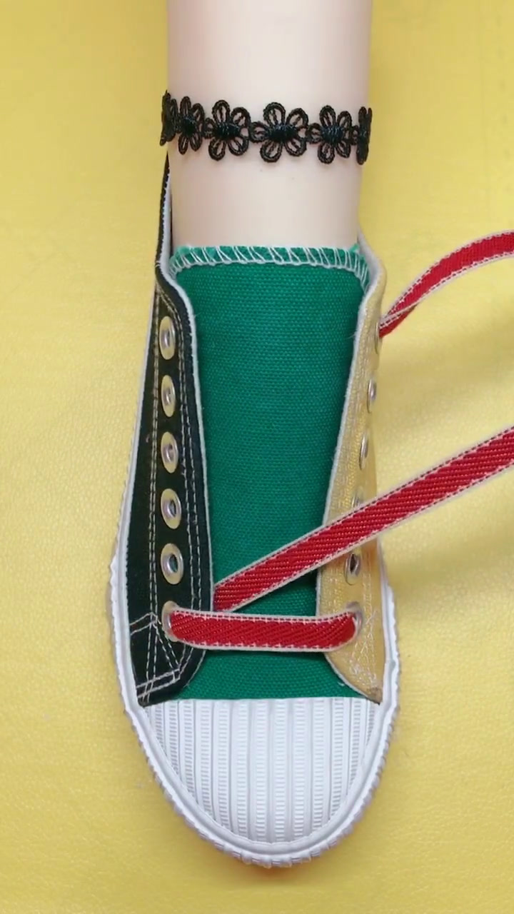 6孔鞋有什么好看的系鞋带方法