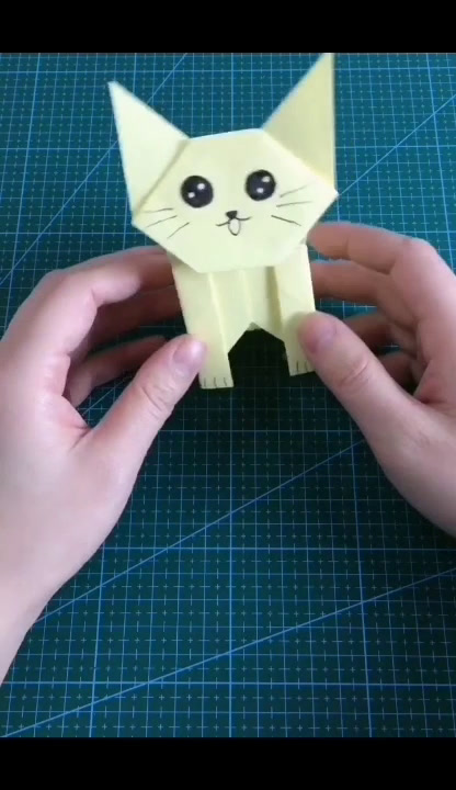 用纸折一只小猫怎么折小猫