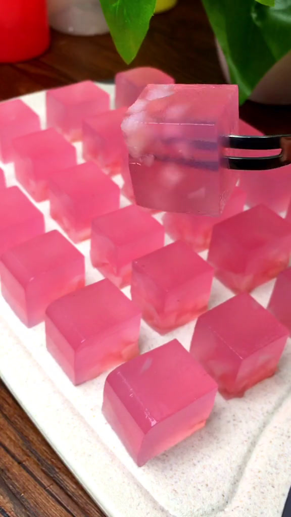 桃花果冻的做法步骤图,桃花果冻怎么做好吃