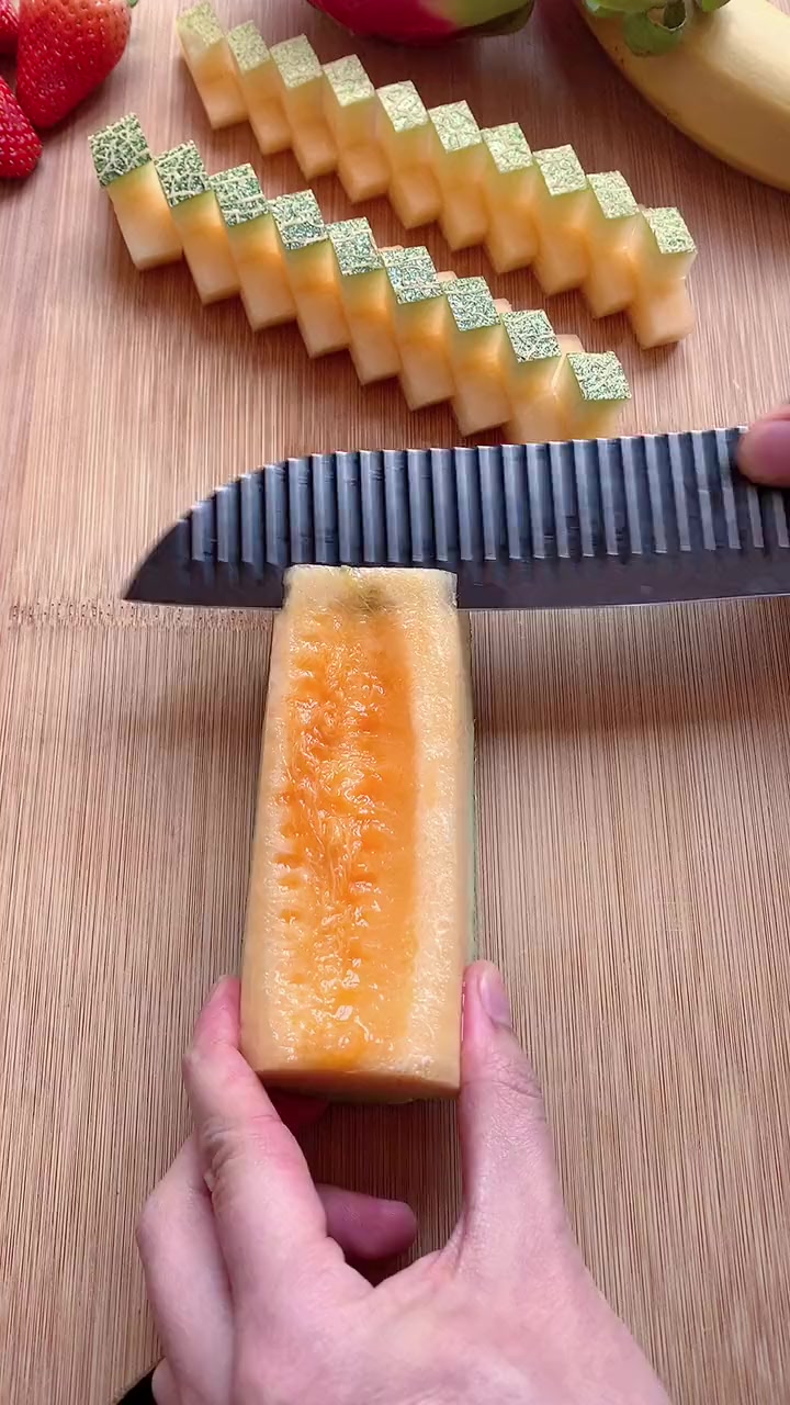 哈密瓜怎么切好看图解